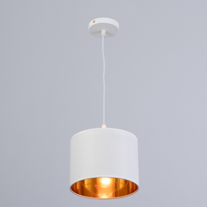 Люстра "Оазис" 1х60Вт Е27 Белый, золото 20х15х30(100)см