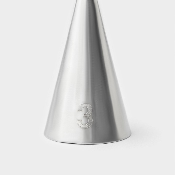 Насадка кондитерская KONFINETTA &laquo;Круг&raquo;, основание d=1,8 см, выход d=3 мм, № 3