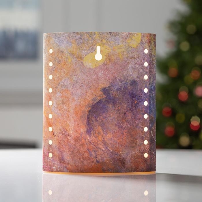 Светодиодная фигура &laquo;Лошадь&raquo; 13 &times; 16 &times; 5 см, картон, батарейка ААх2 (не в комплекте), свечение тёплое белое