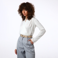 Ремень женский, ширина 3,5 см, пряжка серебро, цвет бежевый Ремень женский, ширина 3,5 см, пряжка серебро, цвет бежевый