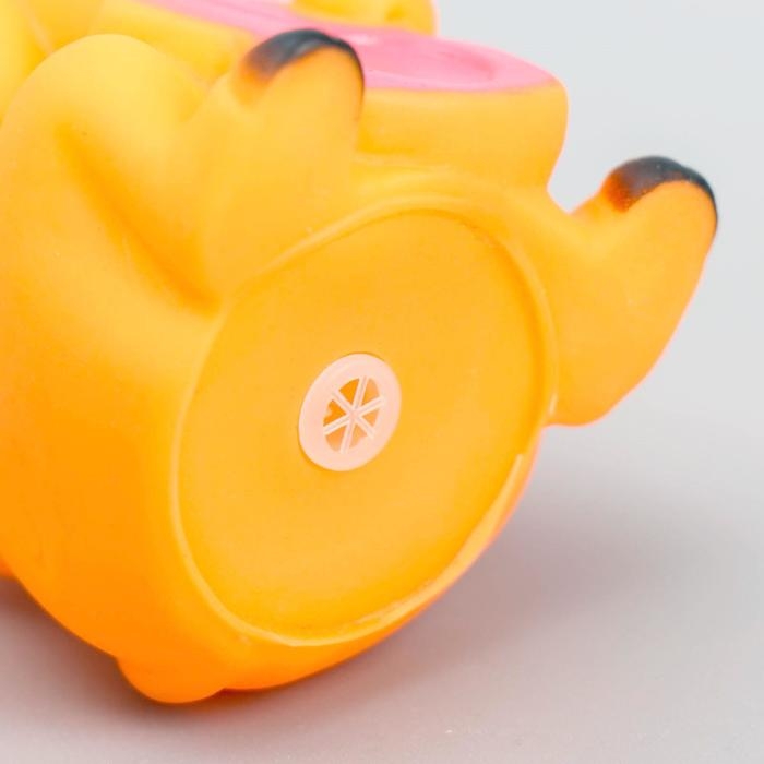 Игрушка пищащая Игрушка пищащая "Корова" для собак, 10 см, микс цветов