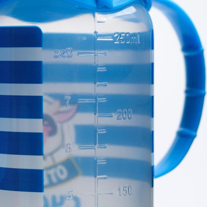 Бутылочка для кормления &laquo;Молочное счастье&raquo;, классическое горло, 250 мл., от 0 мес., цилиндр, с ручками