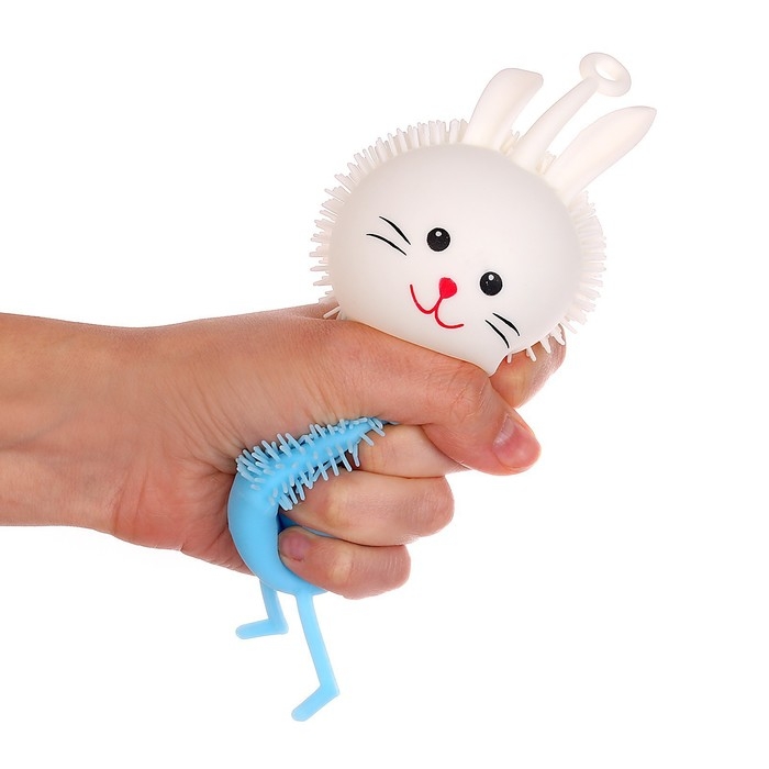 Антистресс сквиш мялка &laquo;Зайка&raquo;, цвета МИКС, в шоубоксе