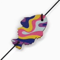 Дразнилка с деревянной подвеской «Яркая рыбка», 5 см Дразнилка с деревянной подвеской «Яркая рыбка», 5 см