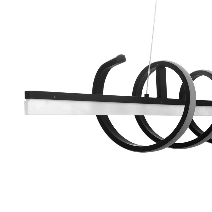 Светильник "Вихрь" LED 38Вт 6000К чёрный 100х18-110 см