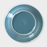 Тарелка мелкая &laquo;Акварель&raquo;, d=24 см, цвет голубой