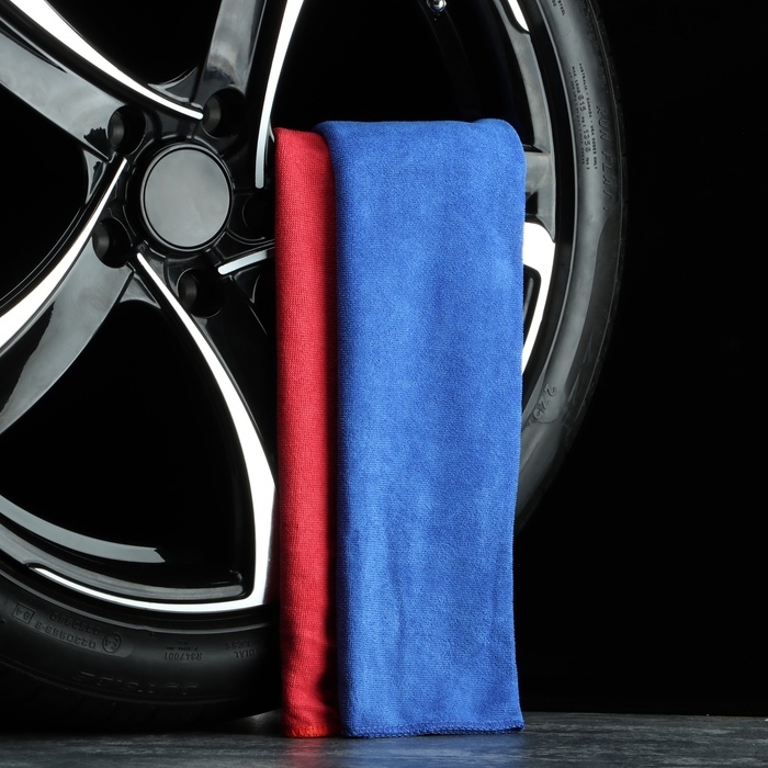 Тряпка для мытья авто, Grand Caratt, микрофибра, 200 г/м&sup2;, 50&times;50 см, набор 2 шт