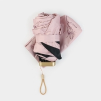 Зонт женский &laquo;Нюдовый минимализм&raquo;, 6 спиц, складывается в размер телефона.