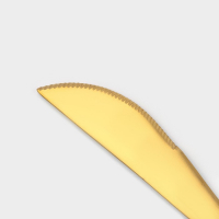 Столовые приборы из нержавеющей стали Magistro «Фолк», 4 предмета, цвет металла золотой, чёрные ручки Столовые приборы из нержавеющей стали Magistro «Фолк», 4 предмета, цвет металла золотой, чёрные ручки