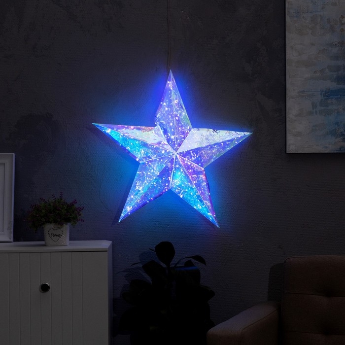 Светодиодная фигура &laquo;Звезда&raquo; 60 см, пластик, 220 В, свечение белое