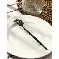 Вилка столовая из нержавеющей стали Magistro &laquo;Фолк&raquo;, h=22 см, цвет чёрный