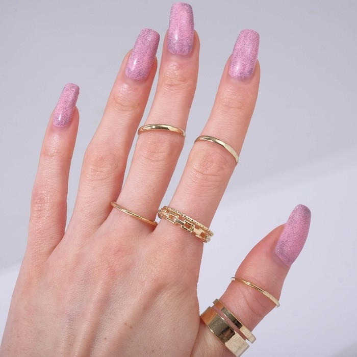 Набор колец 7 штук «Тонкость», размер МИКС, цвет золото Набор колец 7 штук «Тонкость», размер МИКС, цвет золото