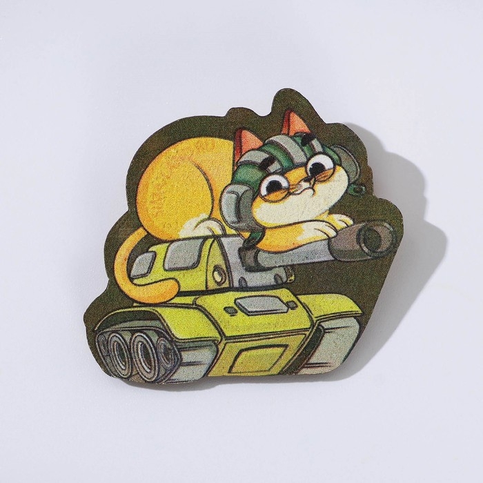 Подарочный набор &laquo;Кот&raquo; блокнот А6, значок, наклейки и карандаши 2 шт