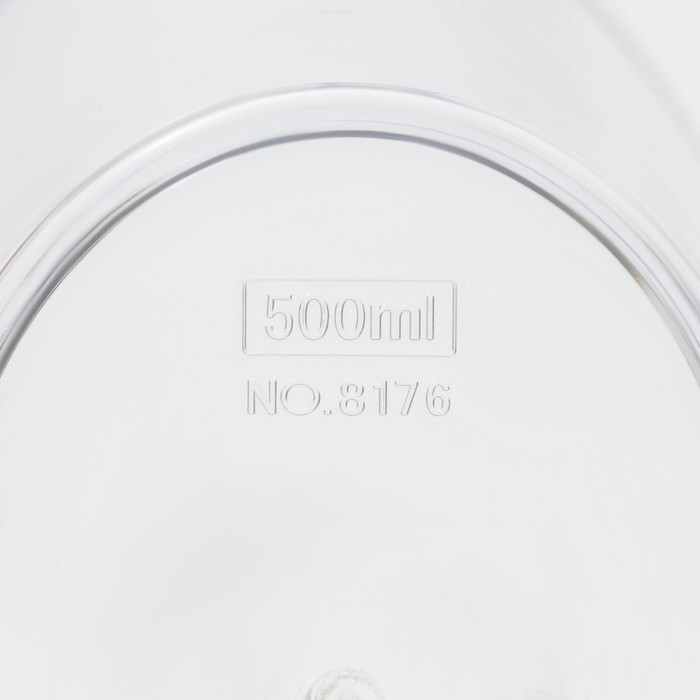 Стакан мерный, 500 мл, 16&times;9,7&times;11 см, цвет прозрачный