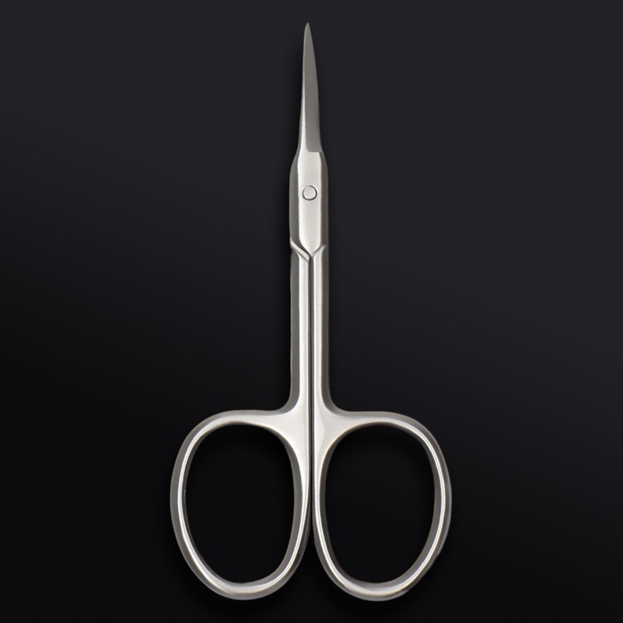 Ножницы маникюрные &laquo;Premium&raquo;, загнутые, узкие, 9 см, на блистере, цвет серебристый