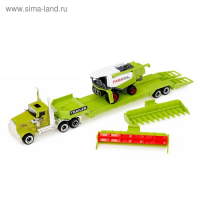 Грузовик металлический &laquo;Ферма&raquo; с трактором, МИКС