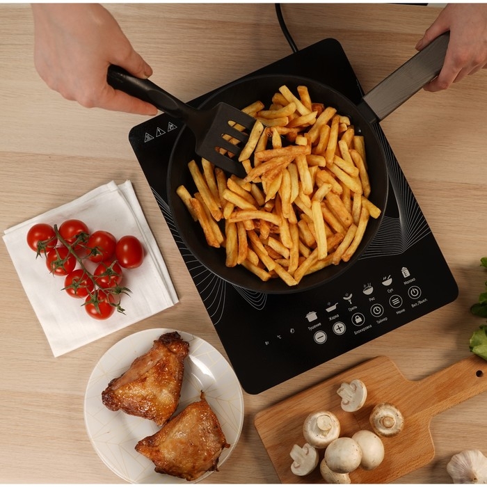 Плитка индукционная Galaxy LINE GL 3063, 2000 Вт, 1 конфорка, 6 программ, чёрная Плитка индукционная Galaxy LINE GL 3063, 2000 Вт, 1 конфорка, 6 программ, чёрная