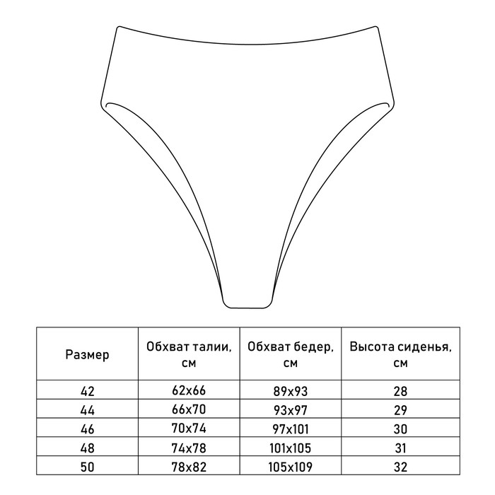 Плавки купальные женские MINAKU слипы, цвет голубой, размер 48 Плавки купальные женские MINAKU слипы, цвет голубой, размер 48