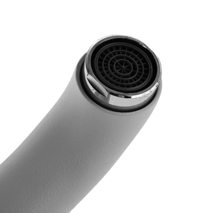 Смеситель для кухни Accoona A84043G, однорычажный, силумин, белый Смеситель для кухни Accoona A84043G, однорычажный, силумин, белый