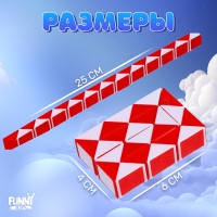 Головоломка &laquo;Змейка&raquo;, цвет красный