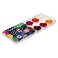 Акварель 12 цветов ErichKrause "Приключения Пети и Волка", без кисти, пластиковая коробка, европодвес