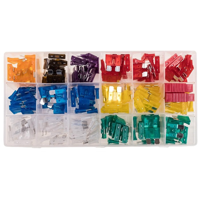 Предохранитель флажковый Skyway, Предохранитель флажковый Skyway, "средний", 5-35 А, набор 180 шт