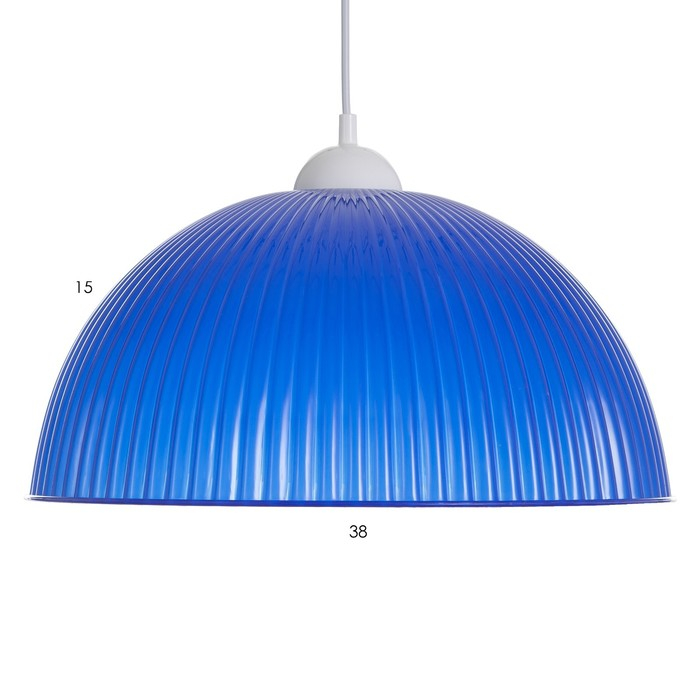 Люстра BayerLux Подвес BayerLuxная "Волна" E27 15Вт синий 40х40х18(+60)см