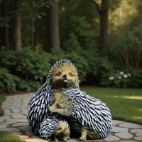 Садовая фигура из гипса &laquo;Семейтсво ежей&raquo;, 20&times;19&times;22 см