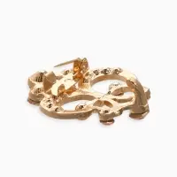 Зажим для кардигана "Ажур", лилия, цвет золотой в золоте