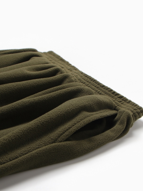 Брюки флисовые для девочки MINAKU: Fleece Soft, цвет хаки, рост 146 см