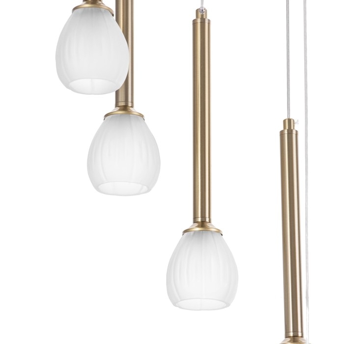 Светильник "Жаклин" 9х3Вт G4 бронза 30х30х180см