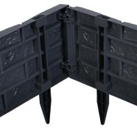 Грядка пластиковая, 4 секции, 45 &times; 45 &times; 20 см, графит