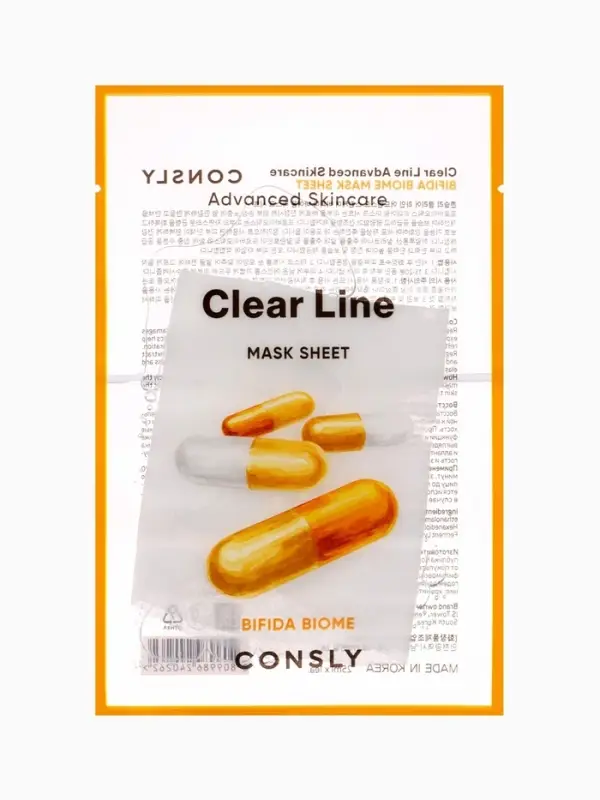 Тканевая маска восстанавливающая Consly &laquo;С пробиотиками&raquo;, 23 мл