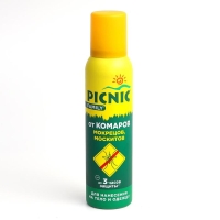 Аэрозоль от комаров, мокрецов, москитов "Picnic Family"  150 мл