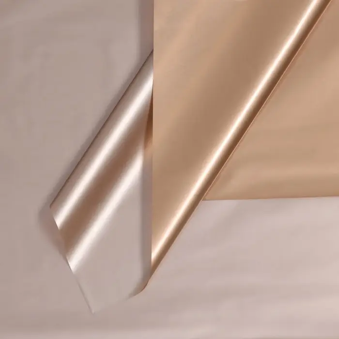 Пленка для цветов матовая,&laquo;Тишью&raquo;, 20 микрон, 58&times;58 см&plusmn;5%, золотой