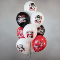 Шар латексный 12" &laquo;Аниме!&raquo;, шелкография, 1-сторонний, 5 дизайнов, набор 25 шт., МИКС