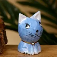 Набор сувенирный "Милые котята" дерево Албезия (4 штуки), 6 см