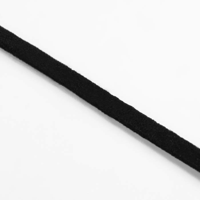 Нить для плетения, замшевая, d = 2,5 мм, 5 ± 0,1 м, цвет чёрный Нить для плетения, замшевая, d = 2,5 мм, 5 ± 0,1 м, цвет чёрный