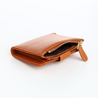 Кошелёк женский на кнопке, цвет рыжий Кошелёк женский на кнопке, цвет рыжий