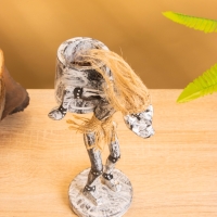 Сувенир "Абориген с кувшином" дерево, 8х13х20 см