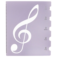 Нотная папка - 10 файлов 20 листов фиолетовая Нотная папка - 10 файлов 20 листов фиолетовая