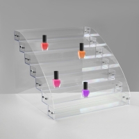 Подставка под лаки 7 этажей, оргстекло, 31&times;31&times;25 см, цвет прозрачный