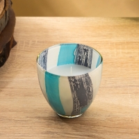 Свеча ароматическая в стеклянном подсвечнике 85 гр, вода