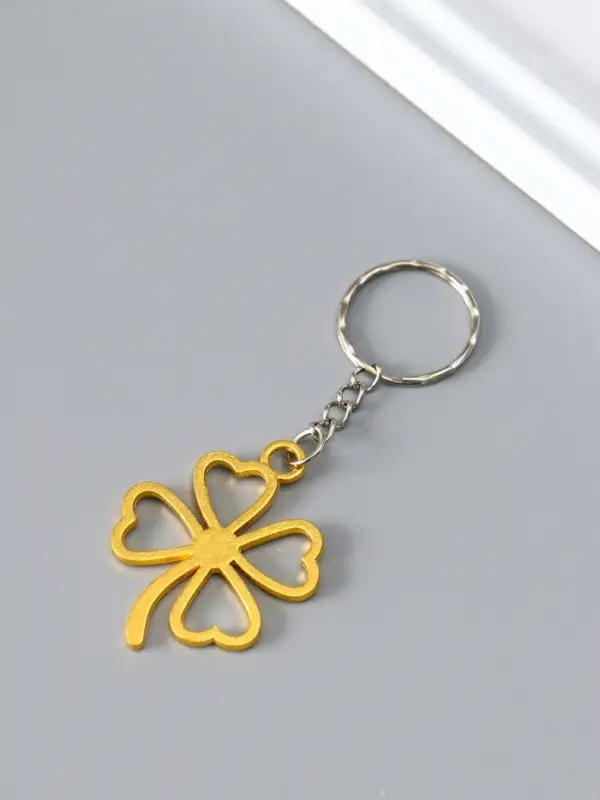 Брелок металл "Клевер" МИКС 4,5х3,7х0,3 см