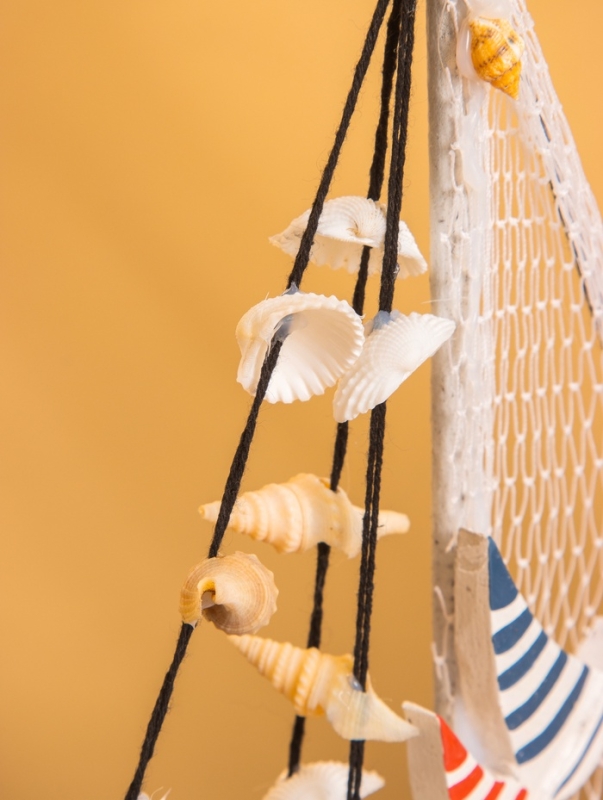 Сувенир "Кораблик с ракушками", 13х3х18 см