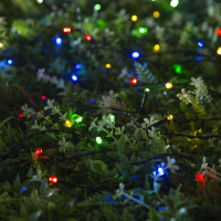 Гирлянда «Нить» 20 м, тёмная нить, 200 LED, свечение мульти, 2 режима, солнечная батарея Гирлянда «Нить» 20 м, тёмная нить, 200 LED, свечение мульти, 2 режима, солнечная батарея