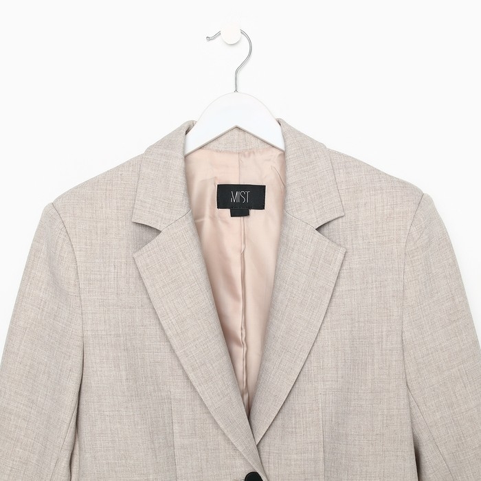 Пиджак женский с боковыми разрезами MIST размер 40-42, цвет бежевый Пиджак женский с боковыми разрезами MIST размер 40-42, цвет бежевый