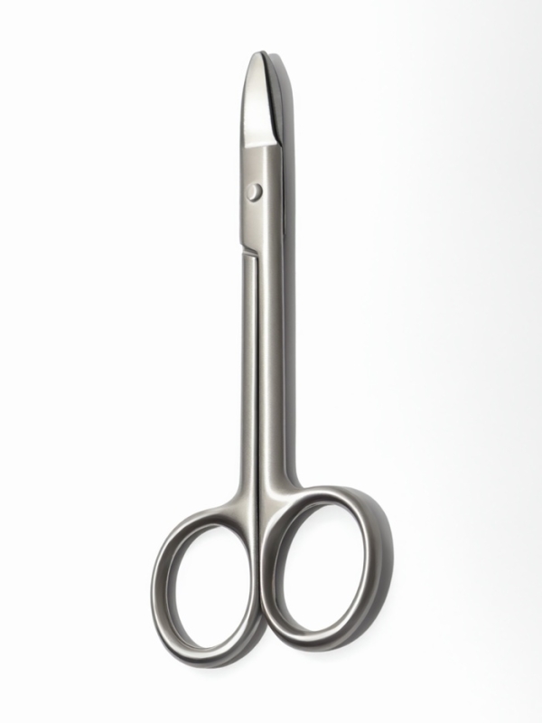 Ножницы педикюр прямые 8*20мм/11,8*5см серебр зип пакет QF