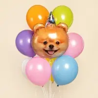 Воздушный шар фольгированный 28" &laquo;Собака в колпачке&raquo;