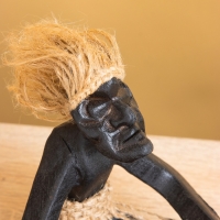 Сувенир &laquo;Аборигены на качелях&raquo;, 33&times;8&times;22 +/- 2 см, дерево